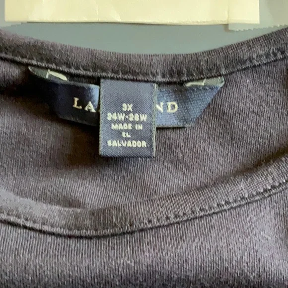 Land's End, NWOT - Women's Black Cotton Sleeveless Top, 3X - Picture 4 of 8